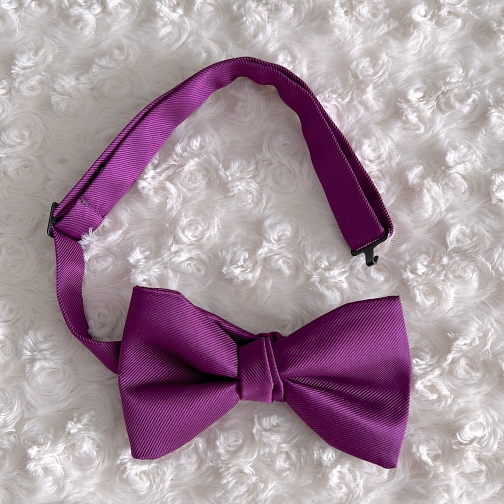 Bow Tie Royal Purple Adjustable Clip On